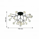 Потолочная люстра F-Promo Skein 2480-9U (220V, лепестки, молекулы)