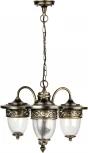 Уличный светильник подвесной Oasis Light KRAKOV 1 S 87270S/3 Gb (220V, на цепи, фонарь, под старину, IP44)