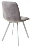 Стул CHILLI SQUARE PK6015-03 (VBP203) античный cеребристо-серый, велюр/ белый каркас