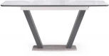 Стол на тумбе Notta Петир 120(160)х80 ультра белый / гриджио / камень серый 517334