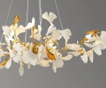 Подвесной светильник Kink Light Сири 07868-6A,36 (220V, на тросе, листья)