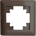 Рамка на 1 пост (коричневый) Stekker Катрин 39817