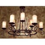Подвесная люстра L'Arte Luce Napoli L13809.03 (220V, ковка, на цепи, подсвечник, свеча, кольцо)