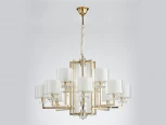 Подвесная люстра ярусная Newport 4400 4408+4/C gold (220V, на цепи)