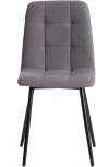 Стул CHILLY MAX / 1 шт. в упаковке (Велюр,Металл  /Темно-серый,Черный)