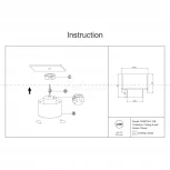 Накладной потолочный светильник Planet 3000K 1x12Вт 90° LED Maytoni Technical C009CW-L12B (220V)