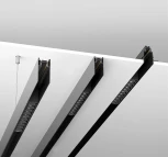 Шинопровод под гипсокартон 2м S35 встраиваемый черный (магнитный) Maytoni Technical TRX004-222B (48V)