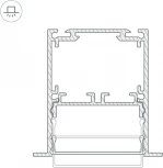 Профиль SL-LINIA52-3L-F-2000 ANOD BLACK (Arlight, Алюминий) 044685