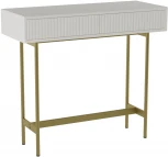 Консоль Калифорния Брум белый/золото от фабрики Калифорния