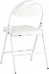 Стул складной Hagen экокожа белый каркас белый УТ000036846