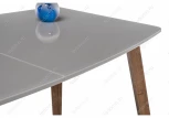 Стеклянный стол Серсея орех кантри / грей