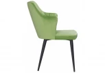 Обеденный стул на металлокаркасе Woodville Velen dark green 15025