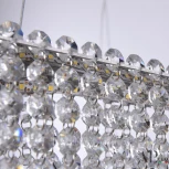 Подвесная люстра светодиодная APL LED Sicilia SH04.52.C.Ni.4000 (220V, хрусталь, на тросе)