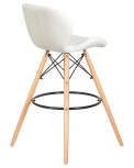 Стул барный BUTTERFLY BAR (ножки светлый бук, цвет белый)