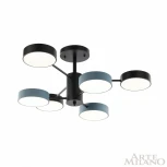 Потолочная люстра на штанге Arte Milano Ferrara 250906/6B Bk/Gr (LED, 220V, круглые)