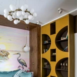 Подвесная люстра Arte Lamp Bolla-piccolo A3988SP-25AB (220V, на тросе, шарики, молекулы)