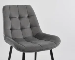 Стул MyFar Феникс темно-серый велюр (комплект 4 шт) MF1001-4