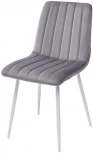 Стул DUBLIN G062-40 серый, велюр / белый каркас M-City UDC7066G06240WHT