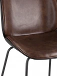 Стул барный Beetle PU со спинкой коричневый 2 шт Stool Group (арт.УТ000038311)