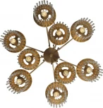 Подвесная люстра ST Luce Tasse SL6145.303.09 латунь/прозрачный E14 9*40W (220V, на цепи)