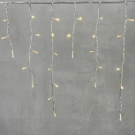 Гирлянда Бахрома 3,1 x 0,5 м тепло-белая 24В, 150 LED, провод прозрачный  ПВХ, IP54 Laitcom PIL150-10-1WW