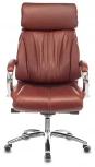 Кресло руководителя Бюрократ T-9904NSL светло-коричневый Leather Eichel кожа с подголов. крестовина металл хром