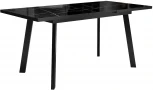 Стол DikLine HBS140 мрамор черный,опоры черные
