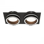 Встраиваемый светильник под лампу GX53 черный Wolta Luce WDL-GX53/06BL-02