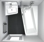 Смеситель Ravak 10° TD 022.00/150 для ванны с душем