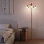 Торшер светодиодный с выключателем шарики Eurosvet Ragno 90194 золото (a070273) (регулировка яркости, 220V, шарики)