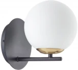 Бра Lumion Dexter 6500/1W черный, бронза E14 1*40W 220V (выключатель, шар)