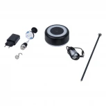 Настольная лампа светодиодная беспроводная, встроенный аккумулятор 2200mAh, диммер Uniel ULM-D950 3W/3000-6500K/DIM IP54 BLACK