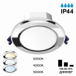 Встраиваемый точечный светильник Citilux Акви CLD008111V (LED, 220V, диммер, круглые, IP44)