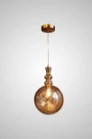 Подвесной светильник AM Group AM354 AM354-D130 AMBER (220V, на проводе, шар)