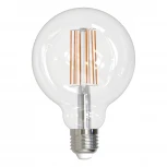 Лампочка светодиодная шар прозрачная E27 15W 3000K Uniel LED-G95-15W/3000K/E27/CL PLS02WH