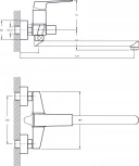 Смеситель Rush Thira TR3635-51 универсальный