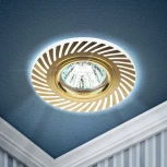 Встраиваемый точечный светильник ЭРА DK LD39 WH/GD /1 (12V, круглые)