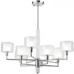 Потолочная люстра на штанге Crystal Lux Maestro SP-PL5+5 CHROME (220V)