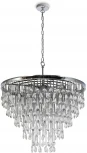 Подвесная люстра каскадная Maytoni Linn MOD091PL-09CH (220V, хрусталь, подвески, на цепи)