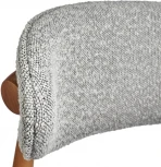 Стул Bradex Home Lucas светло-серый букле с ножками цвета орех (RF 0547)