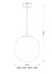 Подвесной светильник Globo Varus 15853 (220V, на проводе, шар)