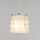 Подвесной светильник с перламутром Eurosvet Sandra 60185/1 (220V, на проводе, круглые)