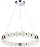 Подвесной светильник Odeon Light Crystal 5007/60L хром/металл/акрил LED 60W 4000K 4987лм (220V, на тросе, шарики, бусы)