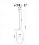 Подвесной светильник Moderli Klaster V6011-1P