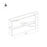 Трековый светильник магнитный Arlight 034235 (LED, 24V)