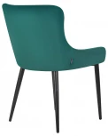 Стул обеденный RICHARD (черные матовые ножки, зелёный велюр (V108-64))