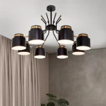 Умная потолочная люстра Eurosvet Batler 70133/8 черный