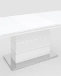 Стол обеденный Stool Group Глазго раскладной 160-215*90 глянцевый белый УТ000003499