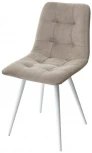 Стул CHILLI-Q латте #25, велюр / белый каркас, 4 шт/ 1 к