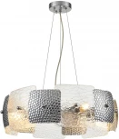 Подвесной светильник Lumion Liberti 6588/6 хром/тонированное стекло, металл/стекло E14 6*40W 220V (на тросе, круглые)